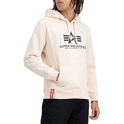 Alpha Basic Hoody Rainbow Ref. Print Kapuzensweat für Herren Jet Stream White Alpha Basic Hoody Rainbow Ref. Print Kapuzensweat für Herren Jet Stream White