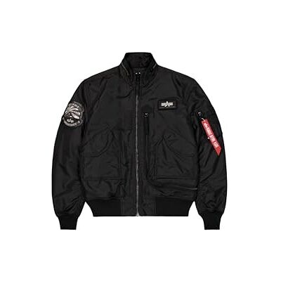 Alpha Herren Engine Bomberjacke, Black/Black, M Alpha Herren Engine Bomberjacke, Black/Black, M