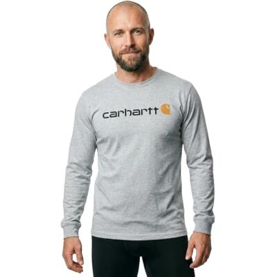 Carhartt Herren T-Shirt Core Logo T-Shirt L/S Navy Carhartt Herren T-Shirt Core Logo T-Shirt L/S Navy