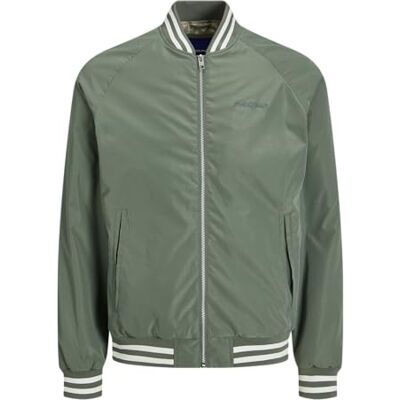 JACK & JONES Herren Jorlucca Bomber Jacket Bomberjacke 12252963,Laurel Wreath,M JACK & JONES Herren Jorlucca Bomber Jacket Bomberjacke 12252963,Laurel Wreath,M