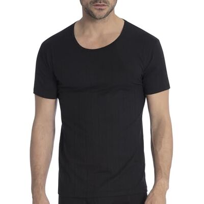 CALIDA Pure & Style T-Shirt Herren schwarz 50 CALIDA Pure & Style T-Shirt Herren schwarz 50
