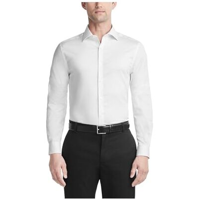 Van Heusen Herren Dress Shirt Slim Fit Ultra Wrinkle Free Flex Collar Stretch Klassisches Hemd, Weiss/opulenter Garten, 43 cm-44 cm Hals 81 cm-84 cm Ärmel Van Heusen Herren Dress Shirt Slim Fit Ultra Wrinkle Free Flex Collar Stretch Klassisches Hemd, Weiss/opulenter Garten, 43 cm-44 cm Hals 81 cm-84 cm Ärmel