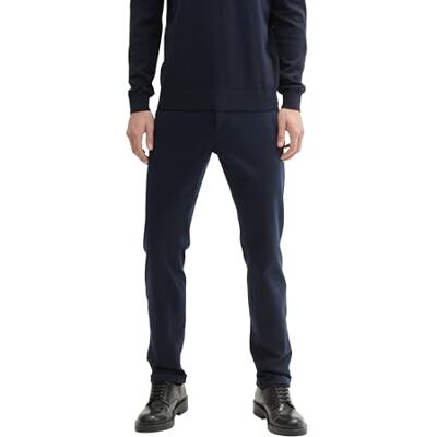 TOM TAILOR Herren Jersey Travis Slim Fit Chino Hose, 10668 Sky Captain Blue, 33/32 TOM TAILOR Herren Jersey Travis Slim Fit Chino Hose, 10668 Sky Captain Blue, 33/32