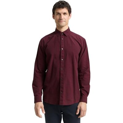 TOM TAILOR Herren 1048439 Regular Fit Hemd Mit Karomuster, 38957 Red Vichy Check, 3XL EU TOM TAILOR Herren 1048439 Regular Fit Hemd Mit Karomuster, 38957 Red Vichy Check, 3XL EU
