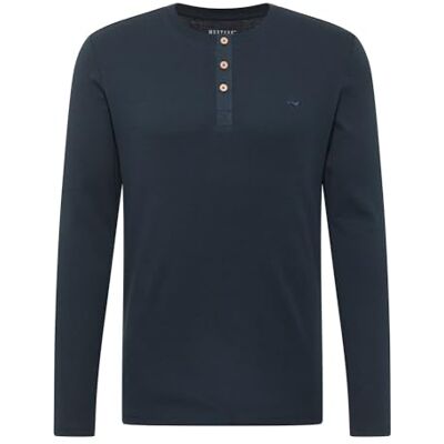 MUSTANG Herren Langarmshirt ARMINTO Slim Fit S 6XL Blau Schwarz Baumwolle MUSTANG Herren Langarmshirt ARMINTO Slim Fit S 6XL Blau Schwarz Baumwolle