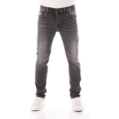 LTB Jeans Herren Jeans Skinny Servando X D Mittlere Taille Herren Enge Jeans mit Knopfleiste und Stretch Servando X D Dunkle Waschung Jeanshose in Grau 32/32 LTB Jeans Herren Jeans Skinny Servando X D Mittlere Taille Herren Enge Jeans mit Knopfleiste und Stretch Servando X D Dunkle Waschung Jeanshose in Grau 32/32