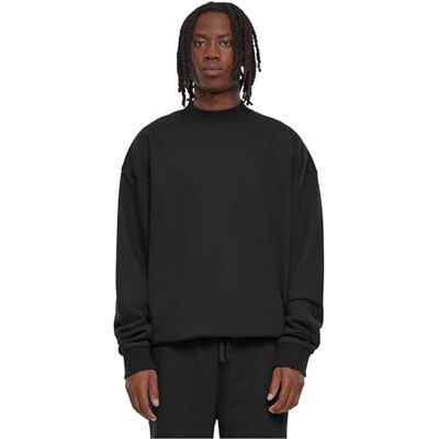 Urban Classics Herren Sweatshirt Light Terry Crew, lässiger Pullover für Männer, Rundhalsausschnitt, Oversized Fit Urban Classics Herren Sweatshirt Light Terry Crew, lässiger Pullover für Männer, Rundhalsausschnitt, Oversized Fit
