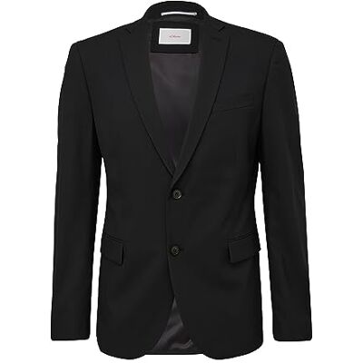 S. Oliver BLACK LABEL Herren Blazer 2137179 9999 Black 88 S. Oliver BLACK LABEL Herren Blazer 2137179 9999 Black 88