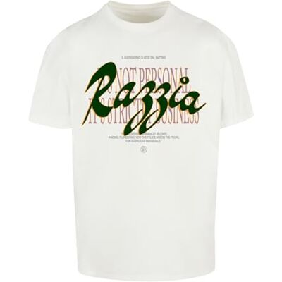 Mister Tee Herren T-Shirt Razzia Oversize Tee, T-Shirt mit Buchstaben Graphic-Print, Oversized Fit, Streetwear Mister Tee Herren T-Shirt Razzia Oversize Tee, T-Shirt mit Buchstaben Graphic-Print, Oversized Fit, Streetwear