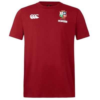 Canterbury Herren British and Irish Lions Cotton Hemd, Rote Dahlie, 4XL Canterbury Herren British and Irish Lions Cotton Hemd, Rote Dahlie, 4XL