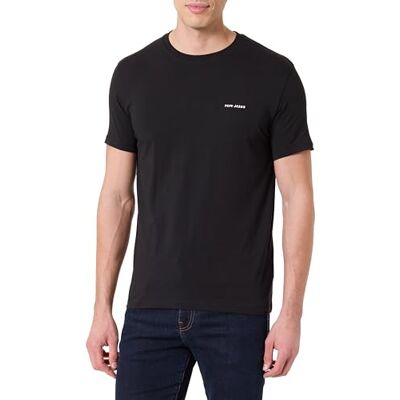 Pepe Jeans Herren M Basic Logo Stretch T-Shirt, Schwarz (Black), XXL, Schwarz (Schwarz), XXL Pepe Jeans Herren M Basic Logo Stretch T-Shirt, Schwarz (Black), XXL, Schwarz (Schwarz), XXL