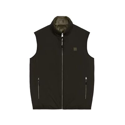 Marc O' Polo Herren Wendeweste Übergangsjacke wasserabweisend, Schwarz (Black), L Marc O' Polo Herren Wendeweste Übergangsjacke wasserabweisend, Schwarz (Black), L