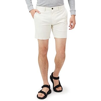 Amazon Herren Leichte und bequeme Slim-Fit-Oxford-Stretchshorts, 18cm, Creme, 34W Amazon Herren Leichte und bequeme Slim-Fit-Oxford-Stretchshorts, 18cm, Creme, 34W