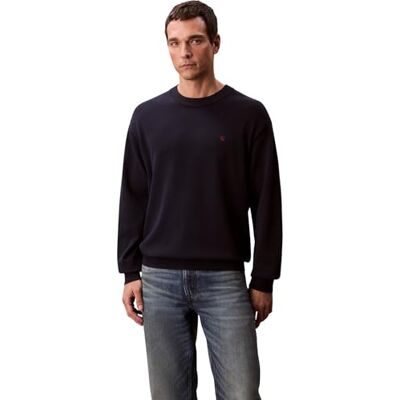 Calvin Jeans Herren LS EZ Cotton CREWNK Sweater 12GG LV04RC309G Sweaters, Blau (Dark Sapphire), XS, Blau (Dark Sapphire), XS Calvin Jeans Herren LS EZ Cotton CREWNK Sweater 12GG LV04RC309G Sweaters, Blau (Dark Sapphire), XS, Blau (Dark Sapphire), XS
