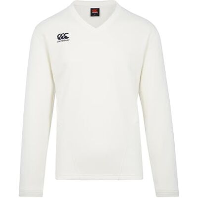 Canterbury Long Sleeve Cricket Senior Pullover Shirt für Herren, Cream, 5XL Canterbury Long Sleeve Cricket Senior Pullover Shirt für Herren, Cream, 5XL
