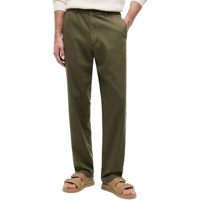 Tommy Hilfiger Herren Chino Hose Dover 3/4 Elasticated Tencel Regular Fit, Grün (Dark Greenery), 33W/32L Tommy Hilfiger Herren Chino Hose Dover 3/4 Elasticated Tencel Regular Fit, Grün (Dark Greenery), 33W/32L