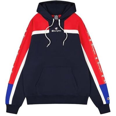 Champion Legacy Retro Sport (220331) Soft Compact Polyfleece Kapuzenpullover, Marineblau/Vermigion (NNY/CRD/Wht), S Herren FW24, Marineblau/Vermigion (NNY/CRD/Wht), S Champion Legacy Retro Sport (220331) Soft Compact Polyfleece Kapuzenpullover, Marineblau/Vermigion (NNY/CRD/Wht), S Herren FW24, Marineblau/Vermigion (NNY/CRD/Wht), S