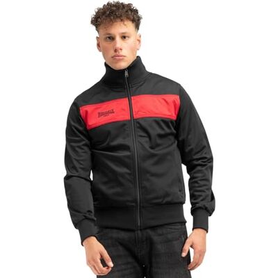 Lonsdale Herren-Trainingsjacke, schmale Passform Sportjacke aus Polyester Leichte Jacke mit Reißverschlusstaschen und elastischen Bündchen, bequeme Passform zum Laufen und für den Freizeiteinsatz Lonsdale Herren-Trainingsjacke, schmale Passform Sportjacke aus Polyester Leichte Jacke mit Reißverschlusstaschen und elastischen Bündchen, bequeme Passform zum Laufen und für den Freizeiteinsatz