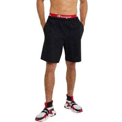 Champion Herren, Lightweight Lounge, Casual Jersey Knit Men's, Weekend (Reg. Or Big & Tall) Shorts, Schwarzes C-Logo, 4X-Large Groß Champion Herren, Lightweight Lounge, Casual Jersey Knit Men's, Weekend (Reg. Or Big & Tall) Shorts, Schwarzes C-Logo, 4X-Large Groß