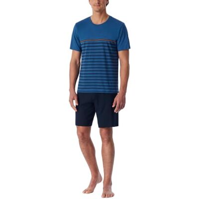 Uncover by Schiesser Herren Schlafanzug Set Shirt und Hose kurz Nachtwäsche Uncover by Schiesser Herren Schlafanzug Set Shirt und Hose kurz Nachtwäsche