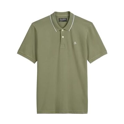 Marc O' Polo Herren Kurzarm-Poloshirt mit Stretch-Anteil Regular Fit, Grün (Oak Ash), M Marc O' Polo Herren Kurzarm-Poloshirt mit Stretch-Anteil Regular Fit, Grün (Oak Ash), M