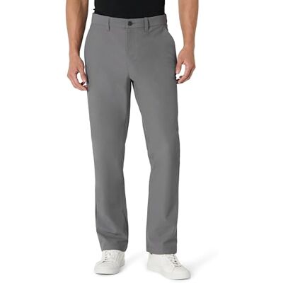 Amazon Herren Knitterresistente Stretch-Hose, Dunkelgrau, 42W / 30L Amazon Herren Knitterresistente Stretch-Hose, Dunkelgrau, 42W / 30L