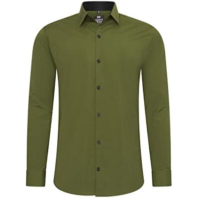 Rusty Neal Herren-Hemd Premium Slim Fit Langarm Stretch Grau Kentkragen Business-Hemd Freizeithemd M Rusty Neal Herren-Hemd Premium Slim Fit Langarm Stretch Grau Kentkragen Business-Hemd Freizeithemd M