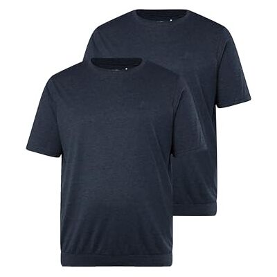 Men Plus Herren große Größen Übergrößen Menswear L-8XL Men+ T-Shirts, 2er-Pack, Bauchfit, Basic, Halbarm, bis 10 XL Navy blau 4XL 836311130-4XL Men Plus Herren große Größen Übergrößen Menswear L-8XL Men+ T-Shirts, 2er-Pack, Bauchfit, Basic, Halbarm, bis 10 XL Navy blau 4XL 836311130-4XL