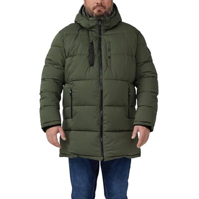 S. Oliver Wasserabweisende Pufferjacke mit abnehmbarer Kapuze und sportiven Details S. Oliver Wasserabweisende Pufferjacke mit abnehmbarer Kapuze und sportiven Details