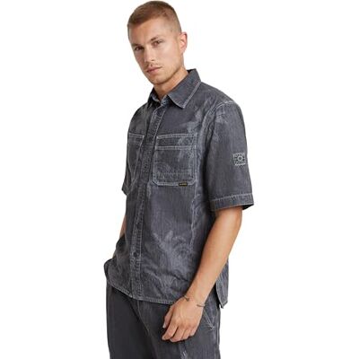 G-STAR Herren Slanted Double Pocket Regular Shirt Ss Shirt (1er Pack) G-STAR Herren Slanted Double Pocket Regular Shirt Ss Shirt (1er Pack)