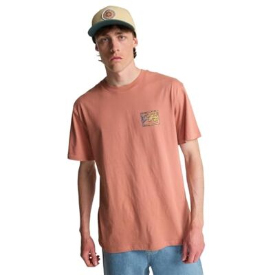 Billabong Crayon Wave T-Shirt Männer XXL Rosa Billabong Crayon Wave T-Shirt Männer XXL Rosa