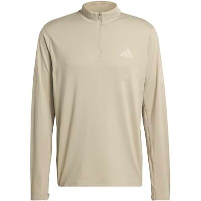 Adidas Men's ADI365 Running Iconic Half Zip, Wonder Cargo, XL Adidas Men's ADI365 Running Iconic Half Zip, Wonder Cargo, XL