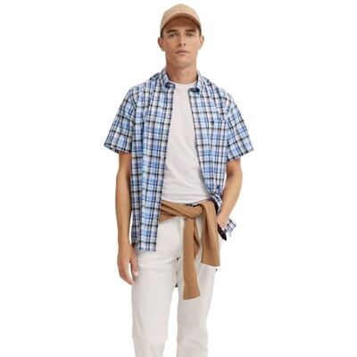 Bugatti Herren Hemd Button-Down Kurzarm Modern Fit Bugatti Herren Hemd Button-Down Kurzarm Modern Fit