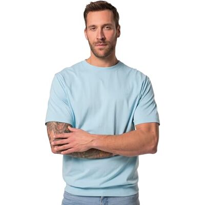 JP 1880 Herren große Größen Übergrößen Menswear L-8XL T-Shirt, Bauchfit, Basic, Halbarm Jeans blau 4XL 712616718-4XL JP 1880 Herren große Größen Übergrößen Menswear L-8XL T-Shirt, Bauchfit, Basic, Halbarm Jeans blau 4XL 712616718-4XL