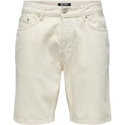 Only & Sons ONSEDGE Ecru 2044 AZG DNM Shorts Only & Sons ONSEDGE Ecru 2044 AZG DNM Shorts