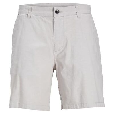 JACK & JONES JPSTACE JJSUMMER Linen Blend Short SN Chinoshorts 12248627,Crockery/Detail:Melange,S JACK & JONES JPSTACE JJSUMMER Linen Blend Short SN Chinoshorts 12248627,Crockery/Detail:Melange,S