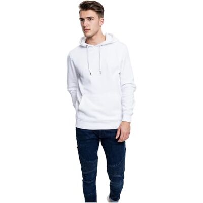 Urban Classics Herren Basic Sweat Hoody Kapuzenpullover, per Pack Weiß (White 220), Medium (Herstellergröße: M) Urban Classics Herren Basic Sweat Hoody Kapuzenpullover, per Pack Weiß (White 220), Medium (Herstellergröße: M)