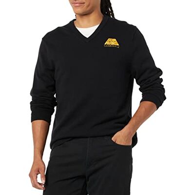 Amazon Disney Marvel Star Wars Herren Pullover mit V-Ausschnitt, Star Wars Logo, XXL Amazon Disney Marvel Star Wars Herren Pullover mit V-Ausschnitt, Star Wars Logo, XXL