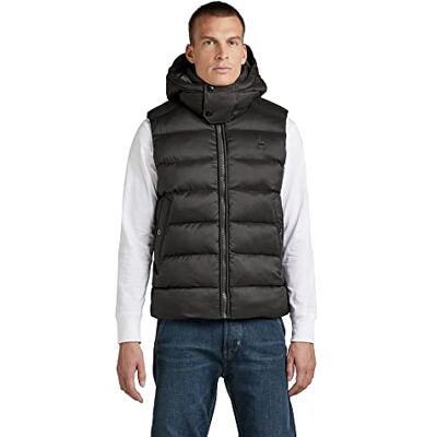 G-STAR RAW Herren G-Whistler Padded Hooded Weste, Schwarz (dk black D20101-D199-6484), M G-STAR RAW Herren G-Whistler Padded Hooded Weste, Schwarz (dk black D20101-D199-6484), M