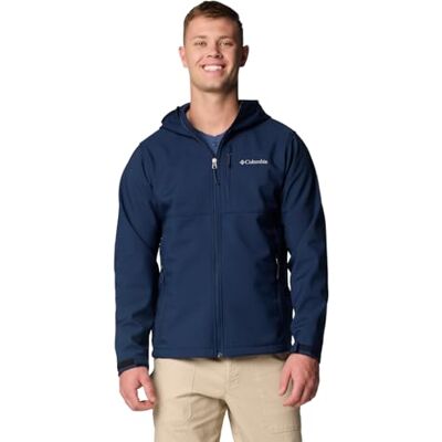 Columbia Herren Ascender II Softshelljacke mit Kapuze, Collegiate Marineblau, Klein Columbia Herren Ascender II Softshelljacke mit Kapuze, Collegiate Marineblau, Klein