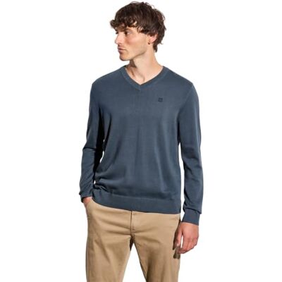 Street One MEN Basic V-Neck Strickpullover Dusk Blue XL Street One MEN Basic V-Neck Strickpullover Dusk Blue XL