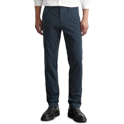 Marc O' Polo Herren Chinohose mit Stretch-Anteil Shaped Fit, Blau (Total Eclipse), W28/L32 Marc O' Polo Herren Chinohose mit Stretch-Anteil Shaped Fit, Blau (Total Eclipse), W28/L32