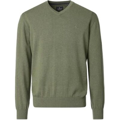 CASAMODA Herren Pullover mit V-Ausschnitt unifarben Elastischer Bund CASAMODA Herren Pullover mit V-Ausschnitt unifarben Elastischer Bund