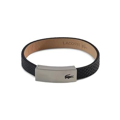 Lacoste Lederarmband für Herren Kollektion PORT Verziert mit petit piqué Muster 2040110 Lacoste Lederarmband für Herren Kollektion PORT Verziert mit petit piqué Muster 2040110