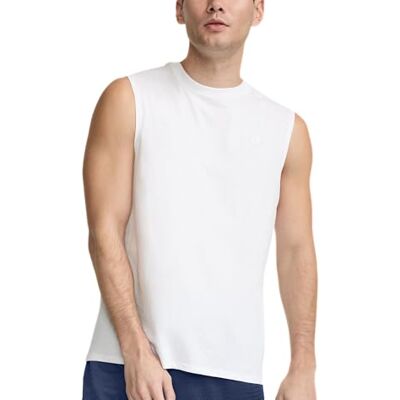 Champion Herren Hemd Klassisches Jersey Muscle T-shirt, Weiß, S Champion Herren Hemd Klassisches Jersey Muscle T-shirt, Weiß, S