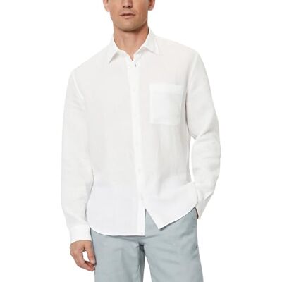 Marc O' Polo Marc OߴPolo Herren Leinenhemd Langarm Regular Fit, Weiß (White), 3XL Marc O' Polo Marc OߴPolo Herren Leinenhemd Langarm Regular Fit, Weiß (White), 3XL