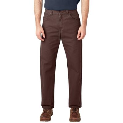 Dickies Herren Carpenter, Entspannte Passform, Gerades Bein, Ente Jeans, Rinsed Chocolate Brown V1, 42W / 30L Dickies Herren Carpenter, Entspannte Passform, Gerades Bein, Ente Jeans, Rinsed Chocolate Brown V1, 42W / 30L