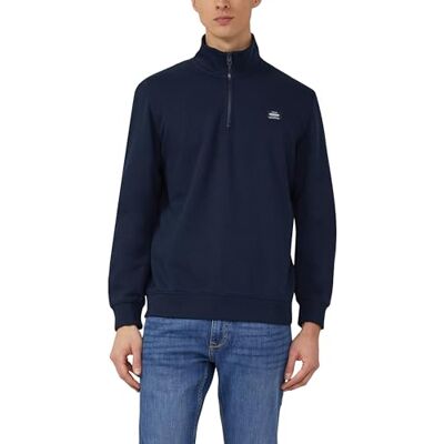 S. Oliver Sweatshirt mit Troyer-Kragen und Logo-Patch S. Oliver Sweatshirt mit Troyer-Kragen und Logo-Patch