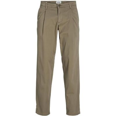 JACK & JONES Herren Jpstbill Jjbowie Pleated Noos Weste, Beige,31W / 34L JACK & JONES Herren Jpstbill Jjbowie Pleated Noos Weste, Beige,31W / 34L