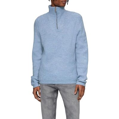 QS s.Oliver Herren Strickpullover – Troyer-Kragen, Reißverschluss QS s.Oliver Herren Strickpullover – Troyer-Kragen, Reißverschluss
